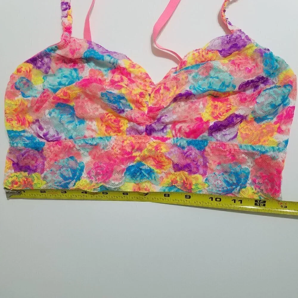PINK Victoria's Secret Lace Bralette Multicolor Size L